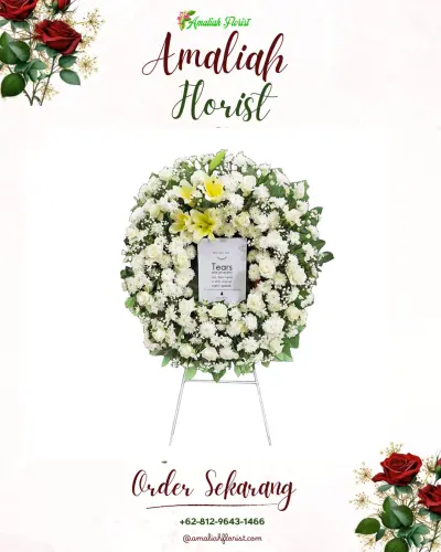 Krans Bunga Duka Cita di Bumi Waras